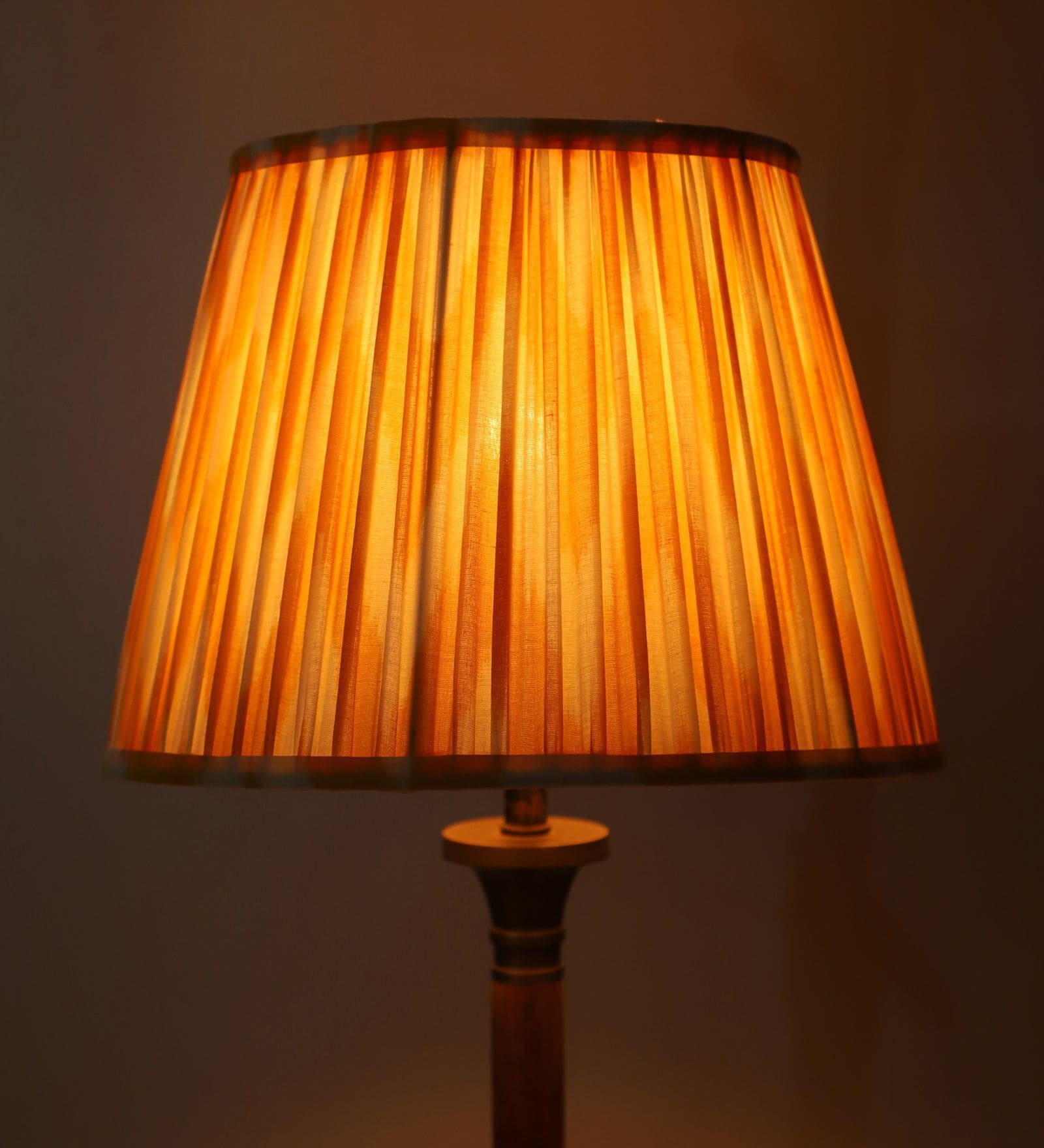 Midnight  Stripe 30cm Straight Empire Cotton  Lampshade (Blue)