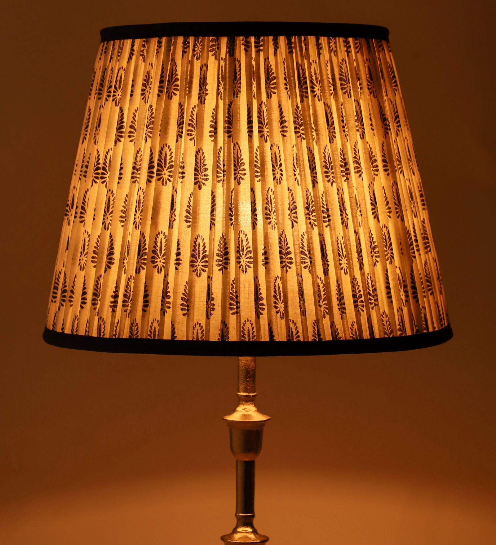 Royal Jodhpur Boho 40cm Straight Empire Cotton  Lampshade (Blue)