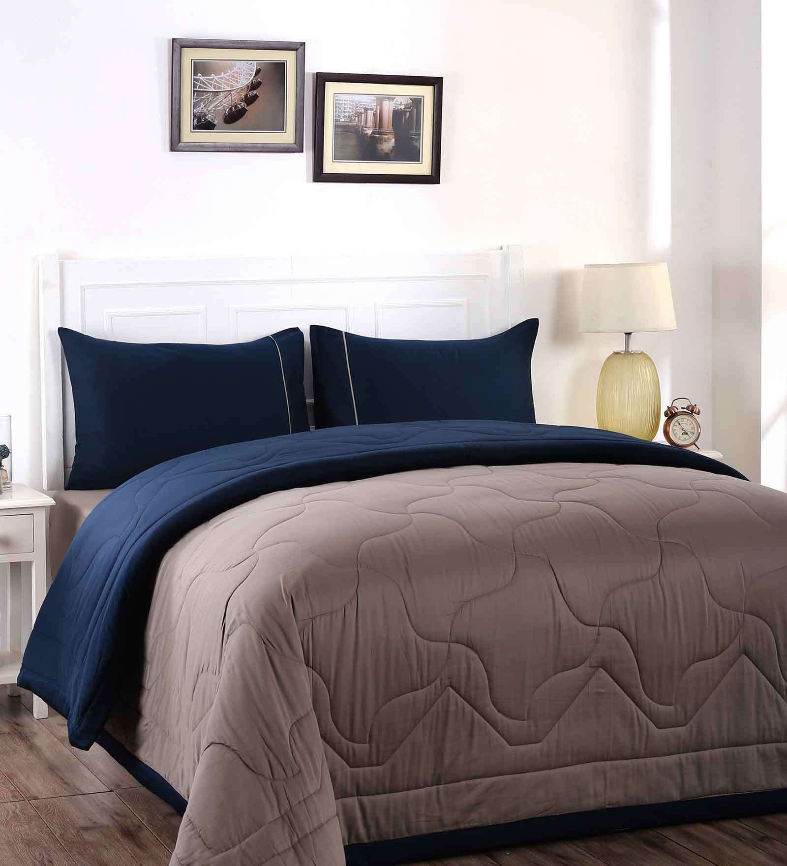 Blue Cotton 240 AC Room Double Bed Quilt