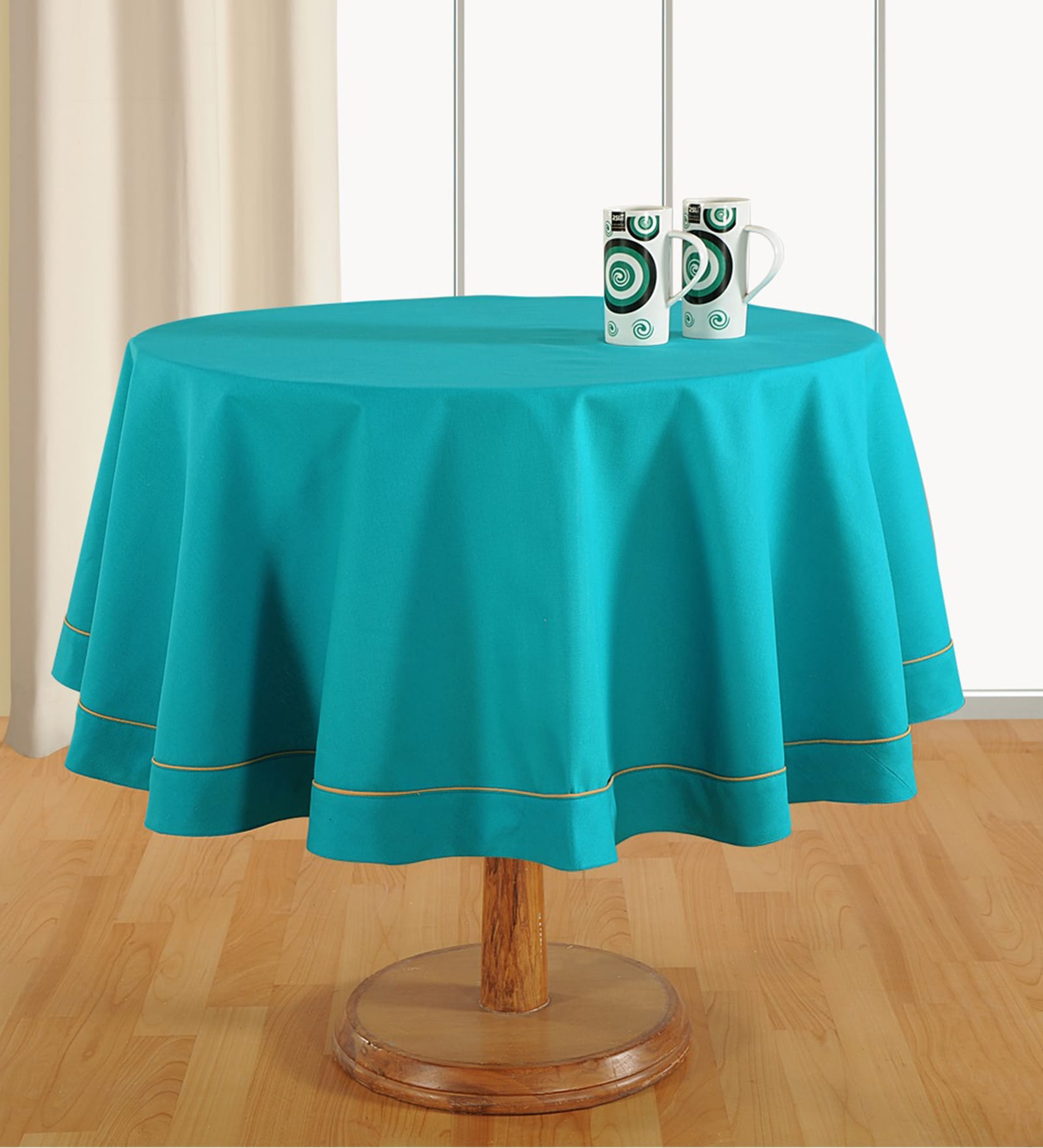 Latico (70x70) Blue Cotton Table Cloth