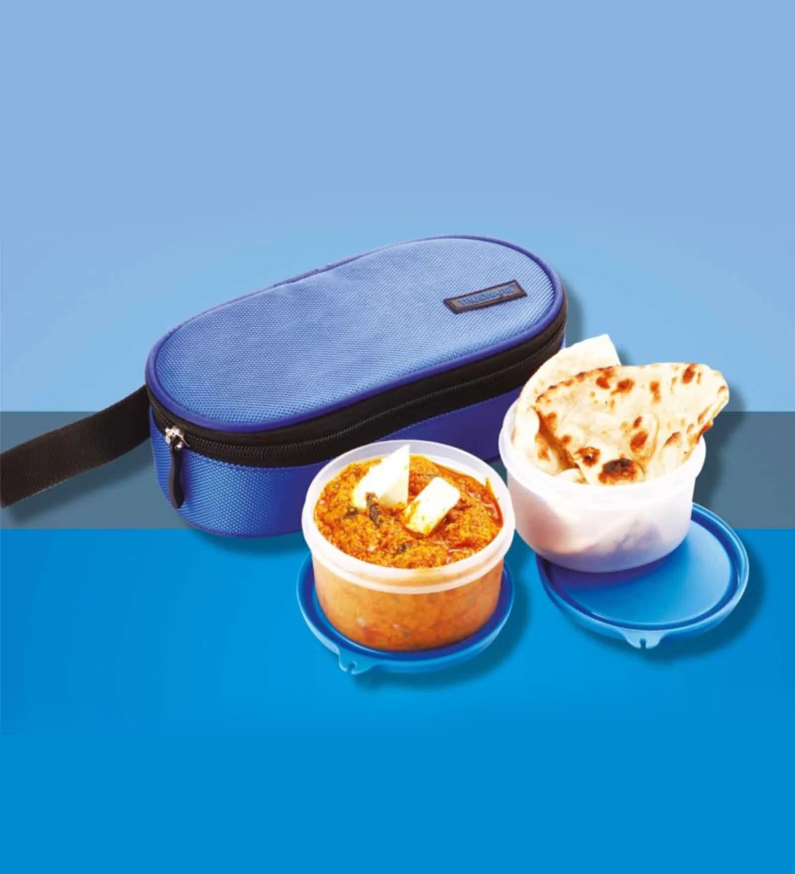 Blue Eco 300ml Each Plastic  Lunch Box