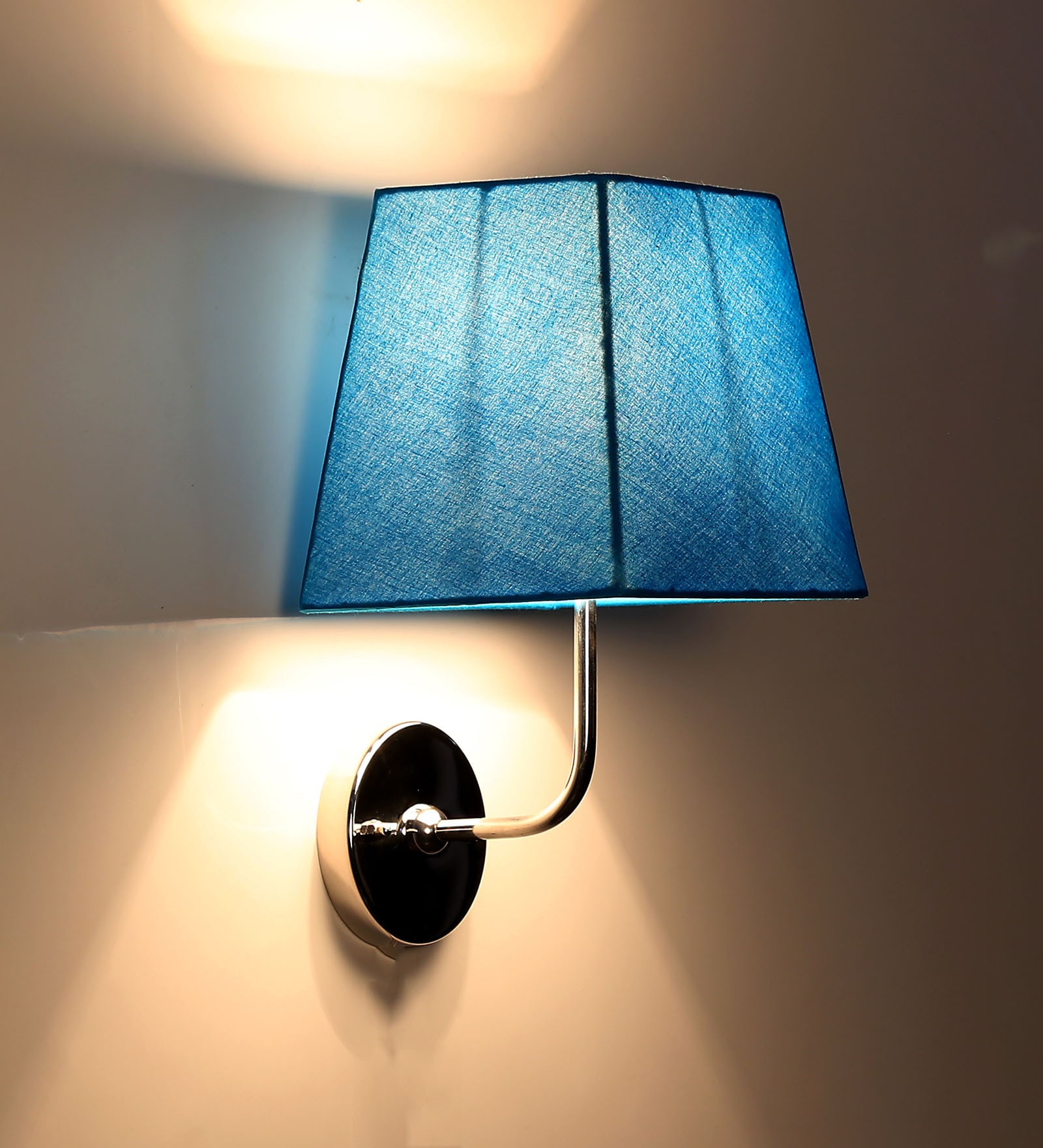 Caracas Fabric Wall Light (Blue)