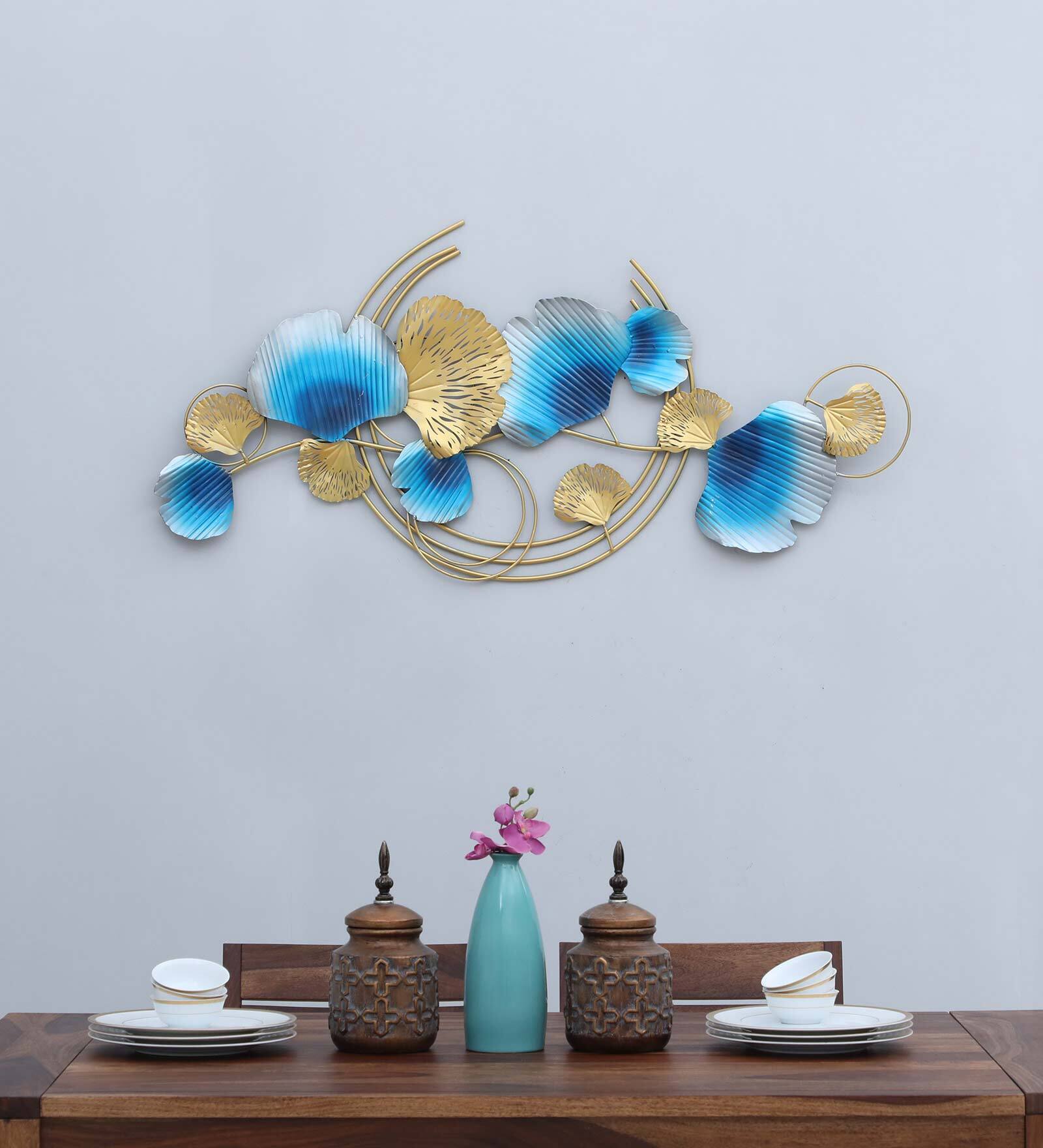 Blue Iron New 3 Ring Zara Metal Wall Art