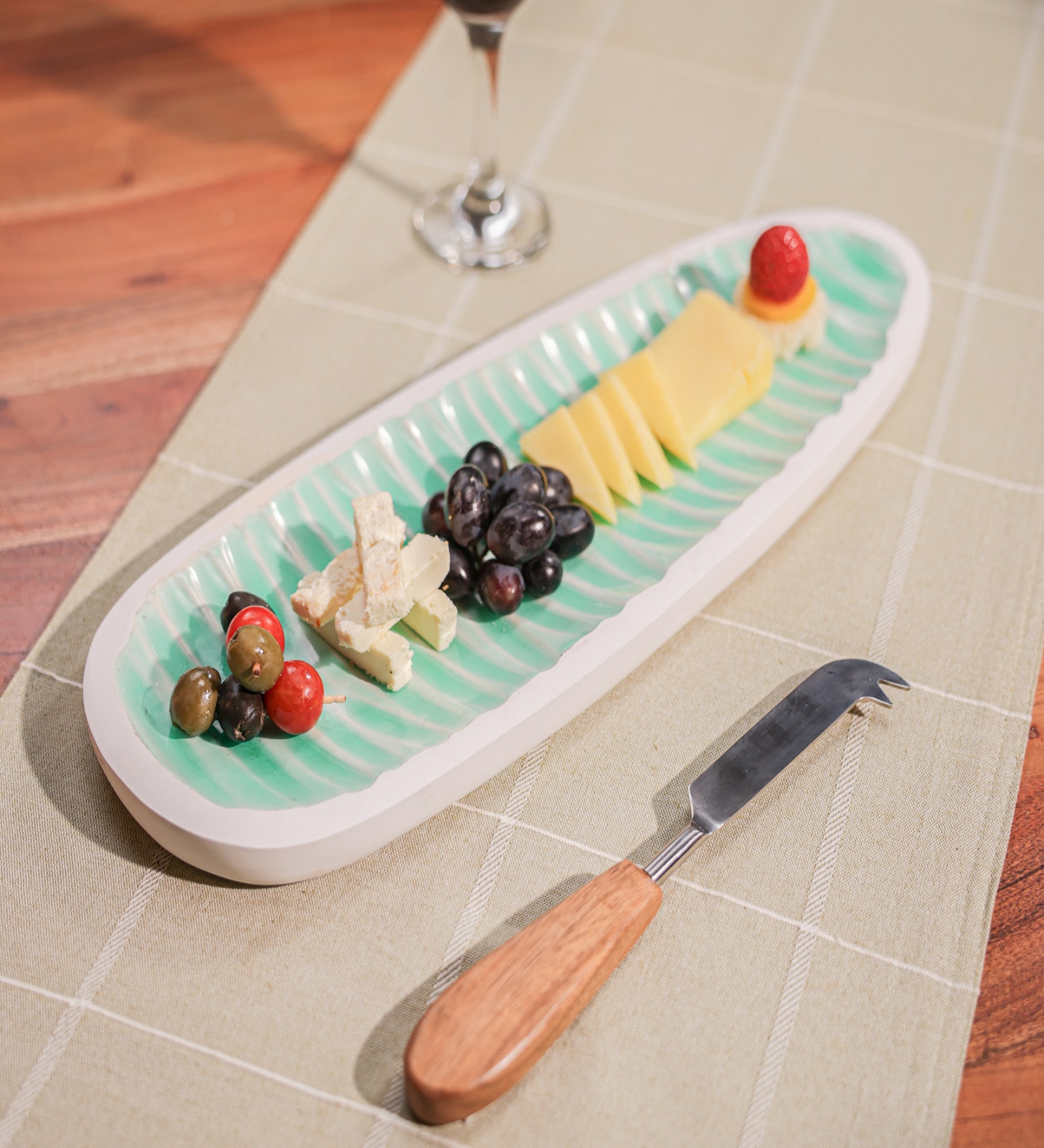 Blue Mango Wood Appetizer Platter