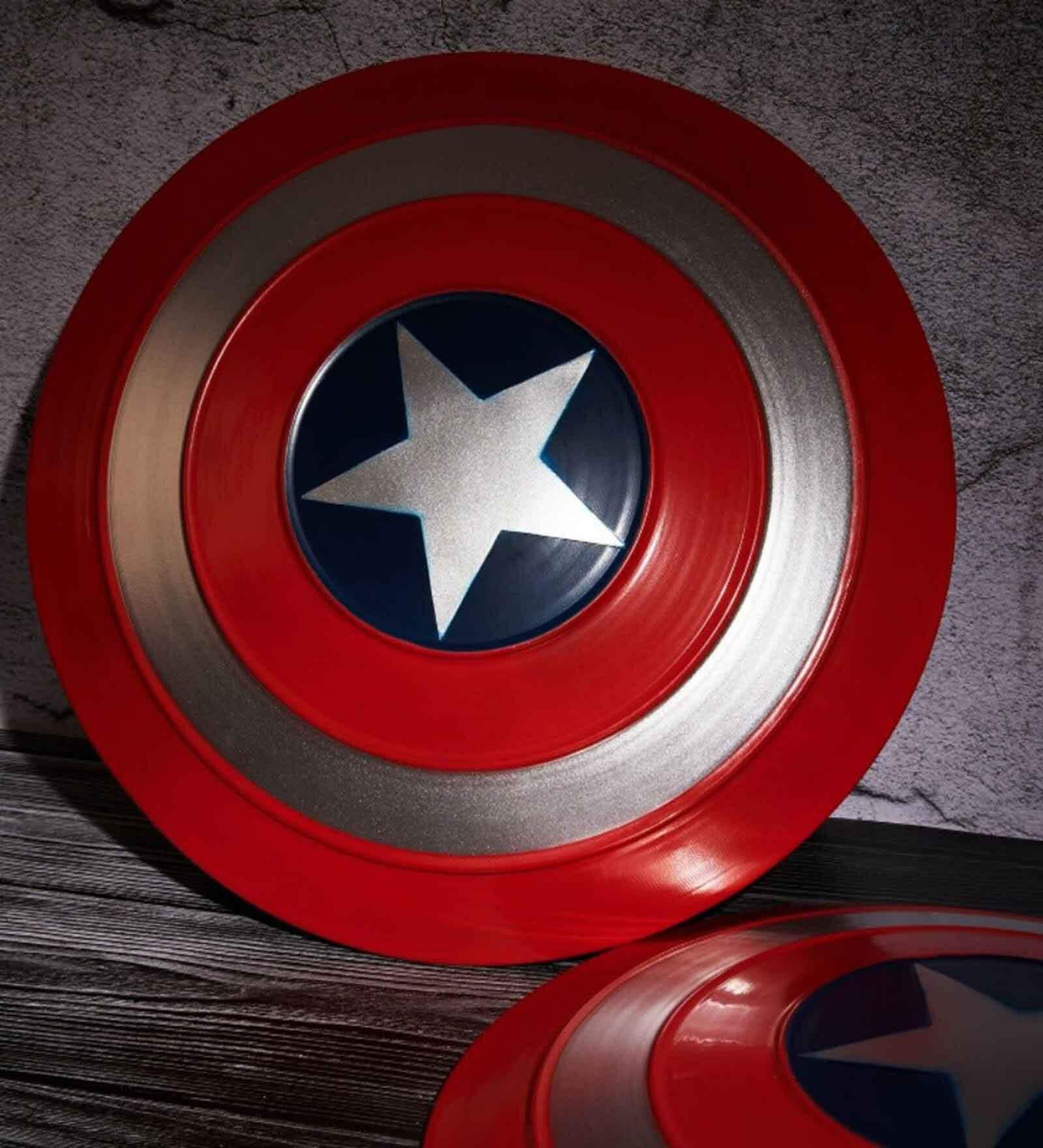 Blue Metal Captain America Shield
