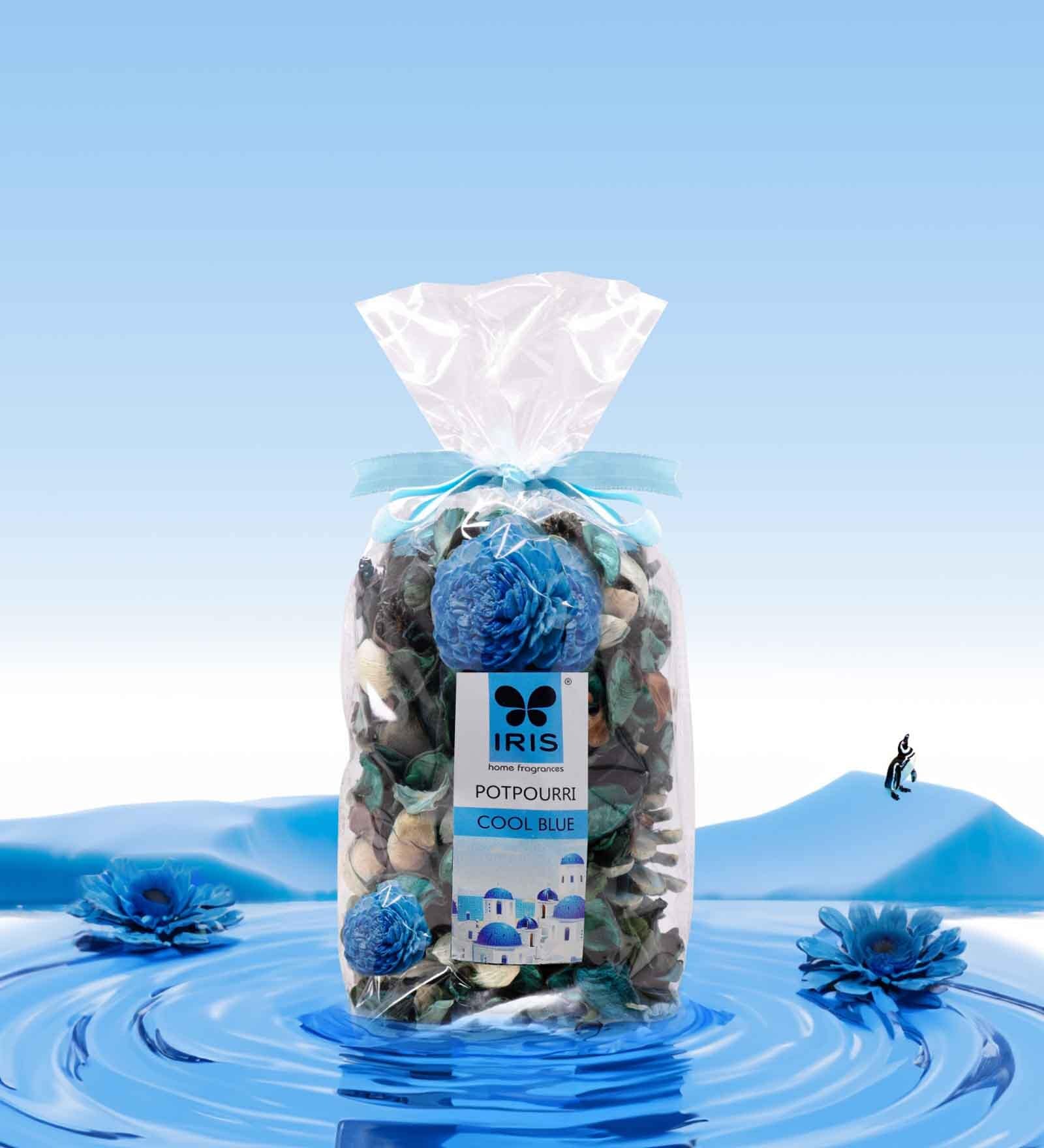 Pack of 2 Blue Natural Cool Blue Aroma Potpourri 