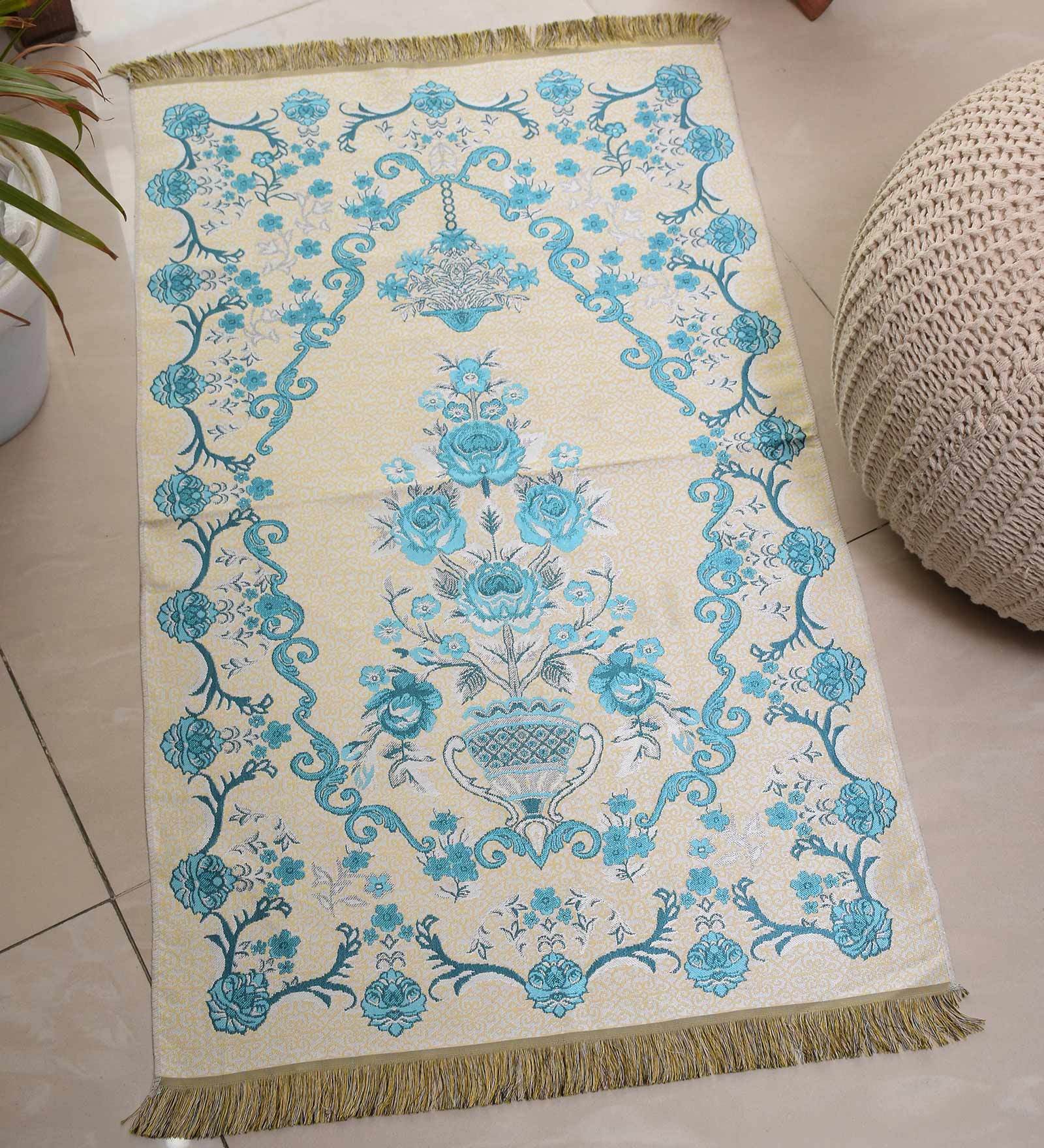Buy Blue Polycotton 26X47 Inch Prayer Mat by Avira Home at 51% OFF by ...