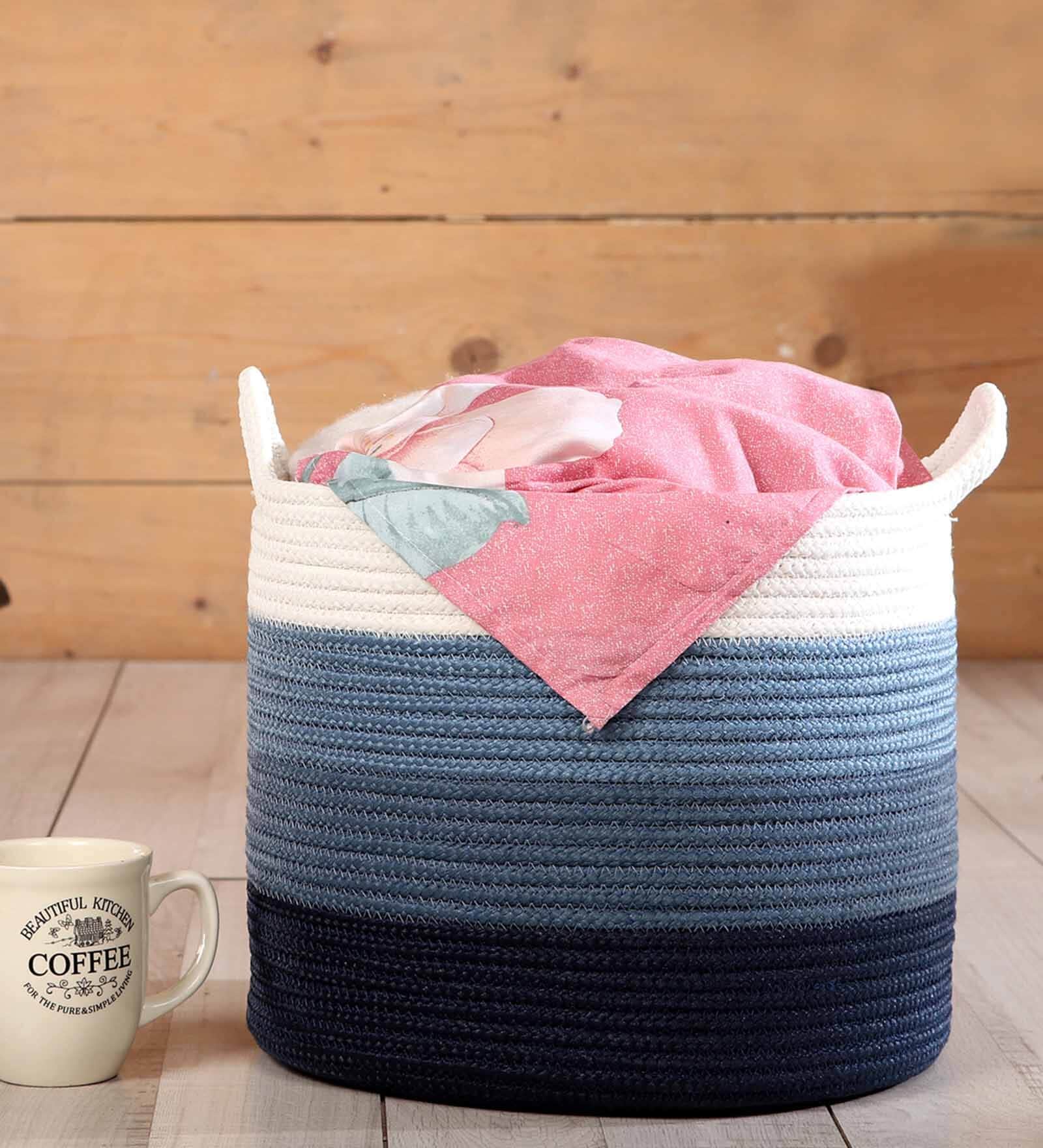 Blue Polypropylene 52 Ltr (1Pc) Storage Basket