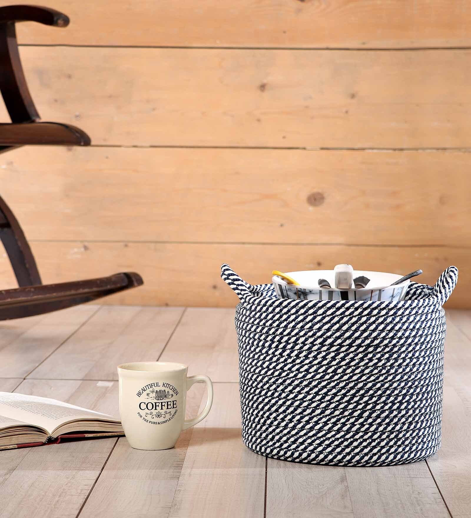 Blue Polypropylene 52 Ltr (1Pc) Storage Basket
