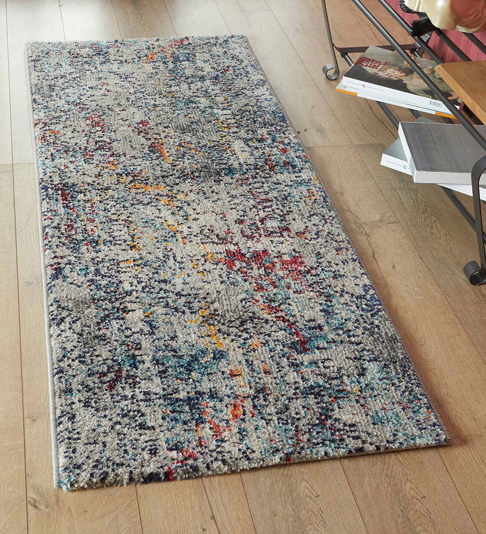 Blue Polypropylene 5x2 Feet Machine Made Runner