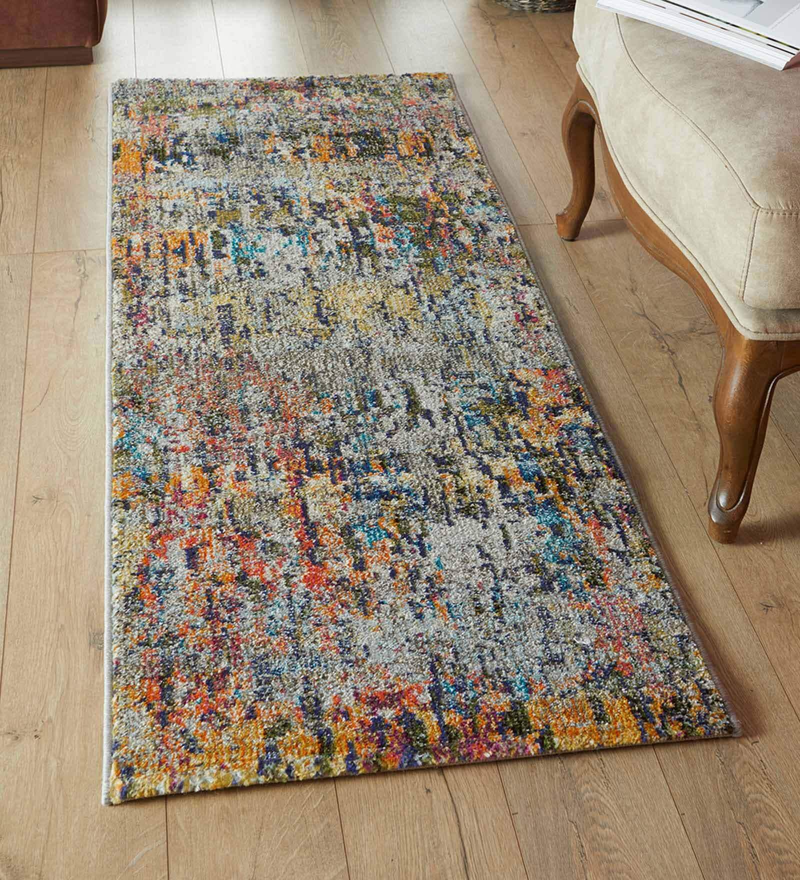 Blue Polypropylene 5x2 Feet Machine Made Runner