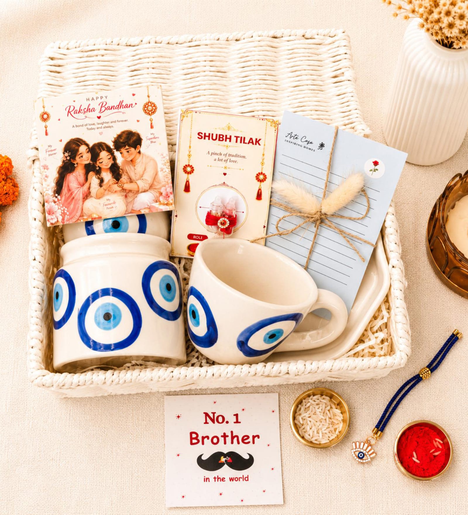 Blue Protection Rakhi Hamper