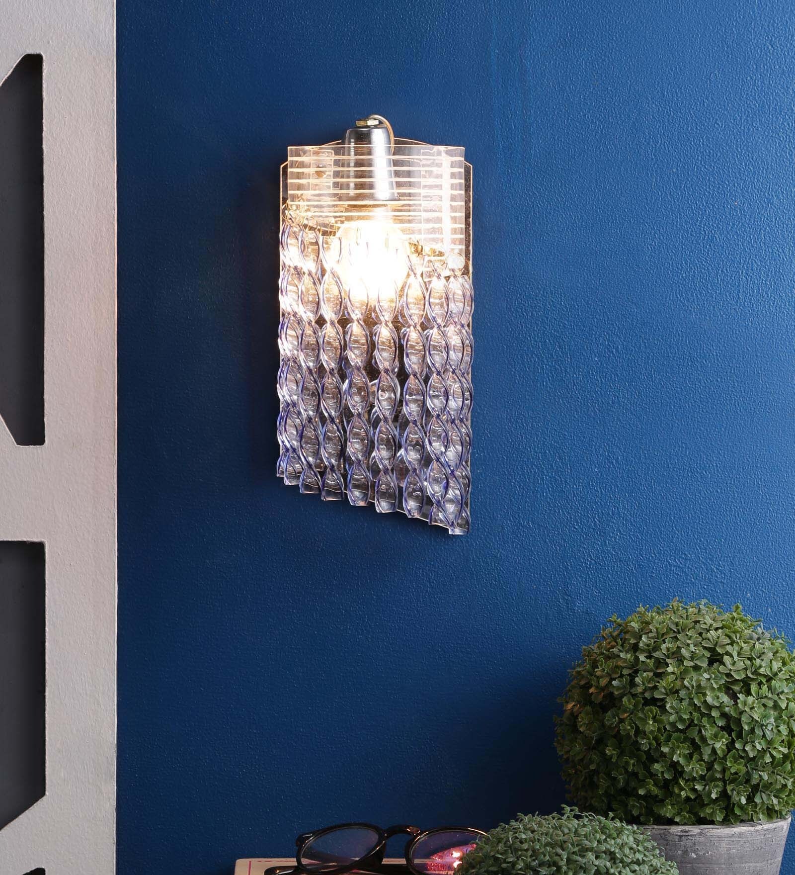 Blue PVC Wall Light