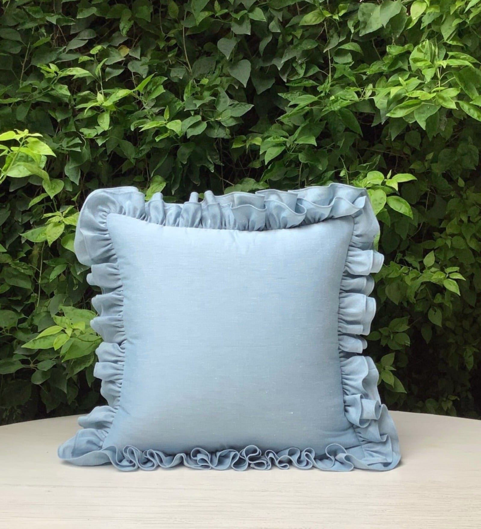 Purple - Soof Embroidery Cotton Cushion Cover (16 x 16 in)
