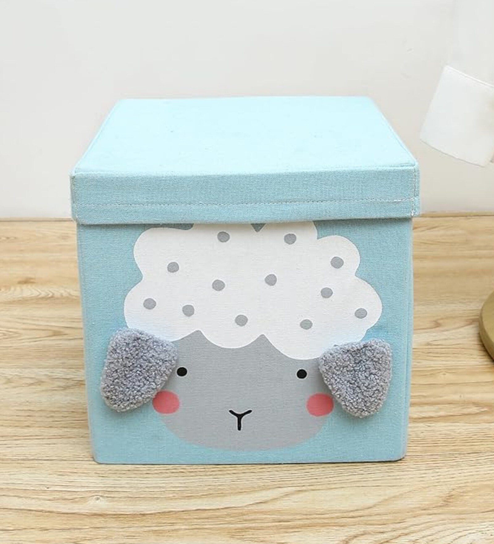 Blue Sheep Nonwoven 5 Ltrs Laundry Basket Cum Kids Storage Organizer