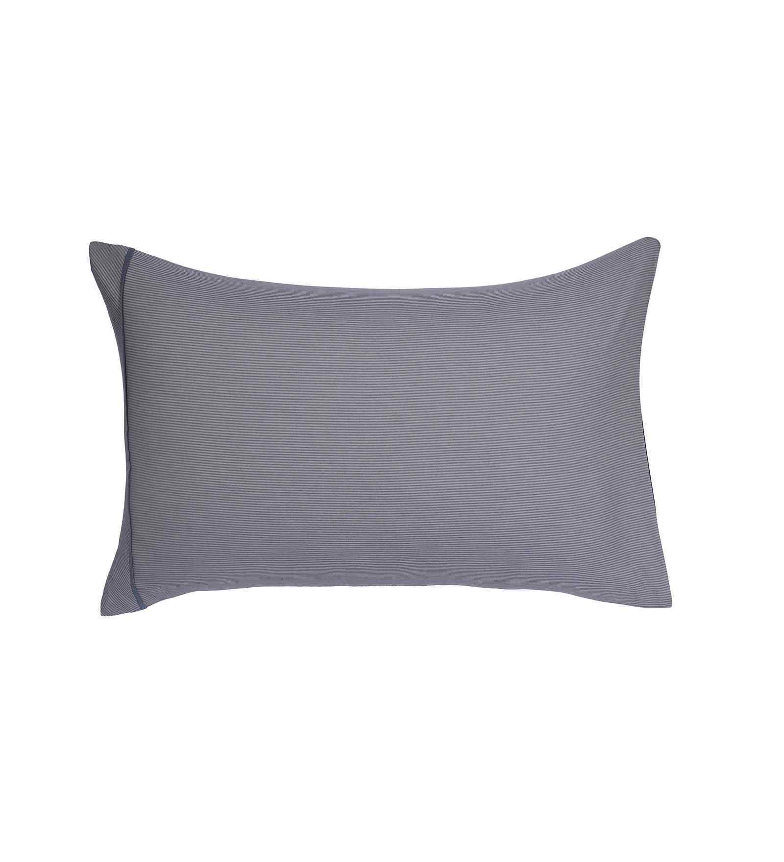 Blue Solid 300 TC Cotton 2 Pillow Cover Set