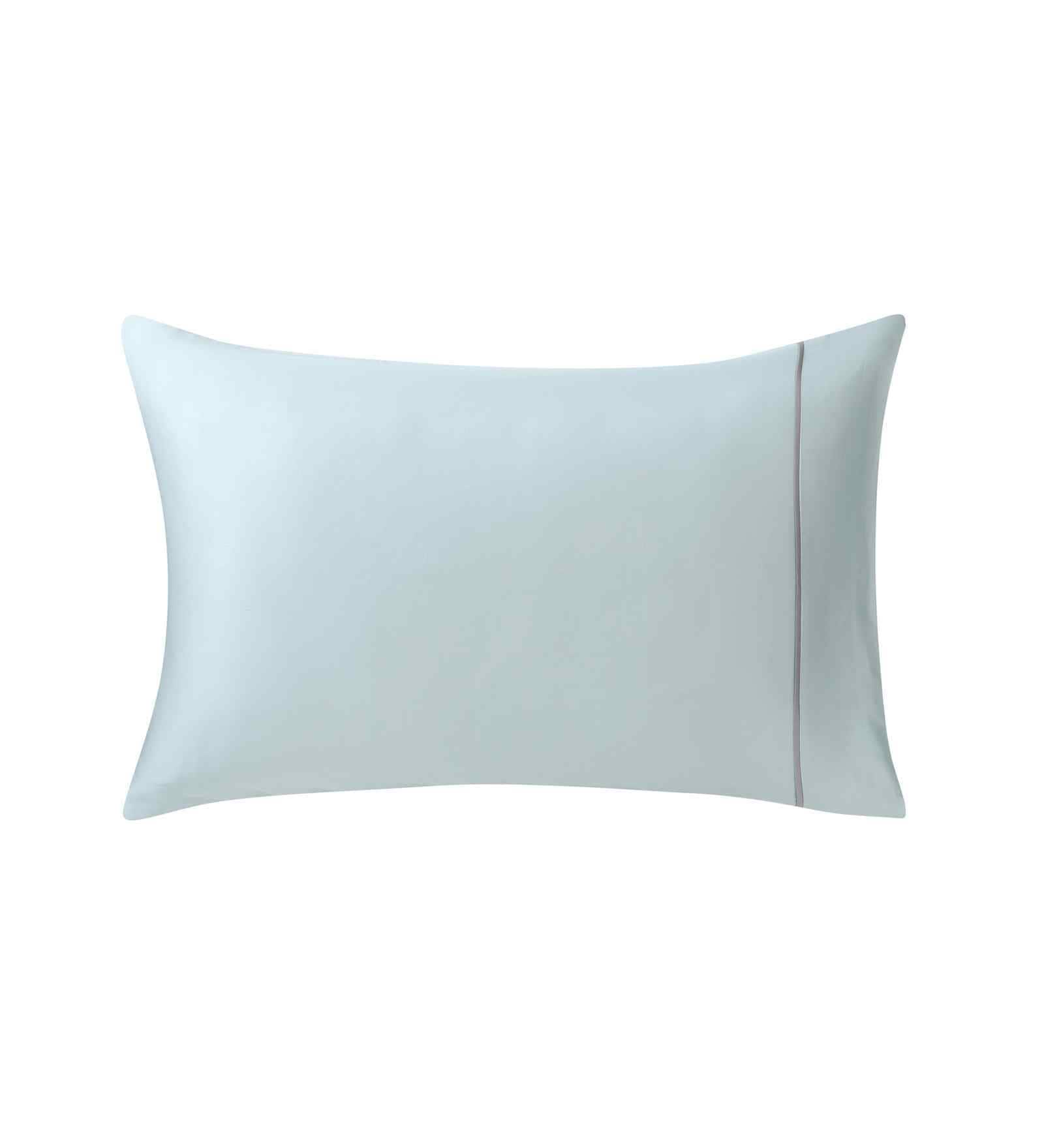 Blue Solid 300 TC Cotton 2 Pillow Cover Set