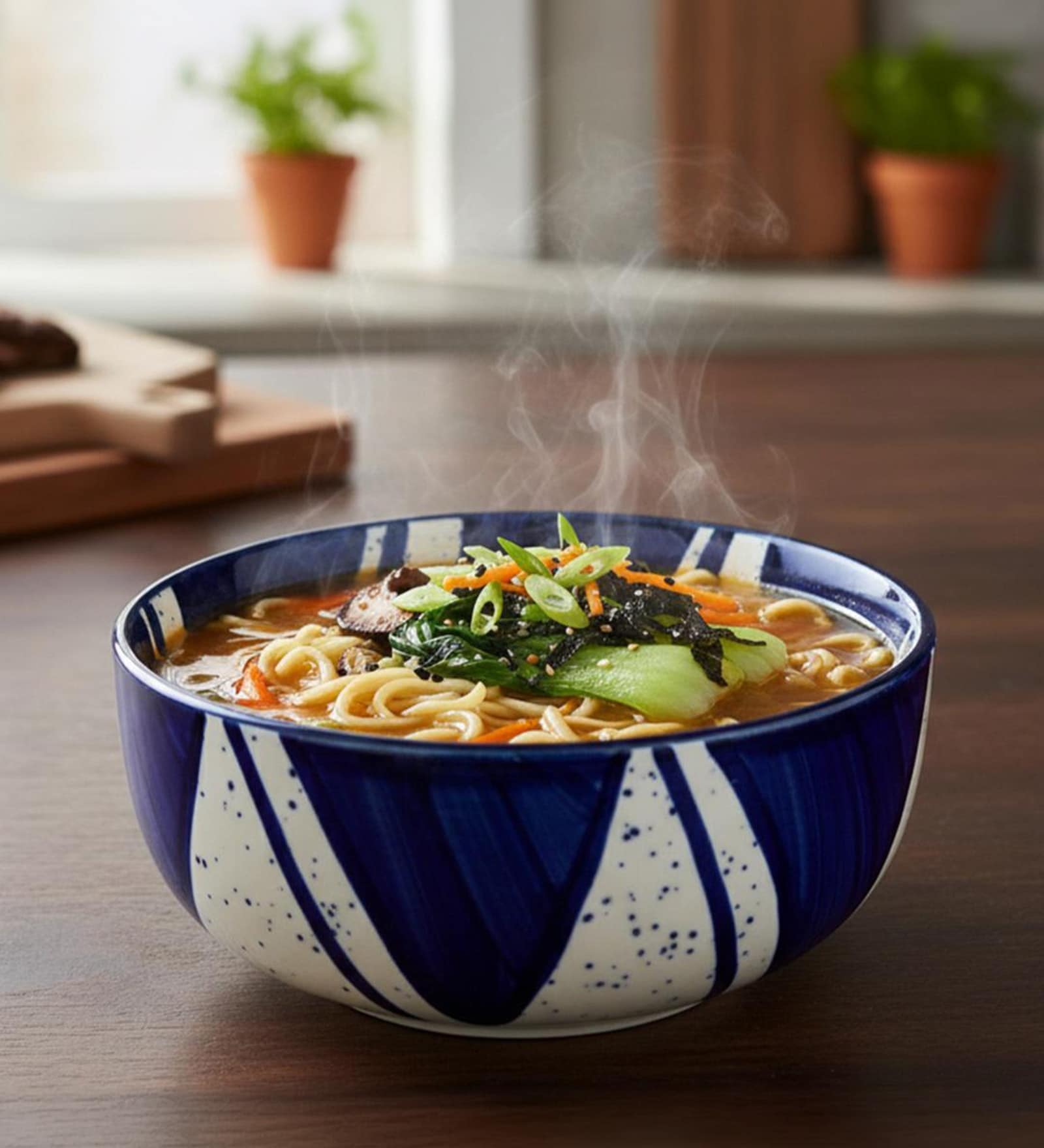 Blue Splash Serving Bowl