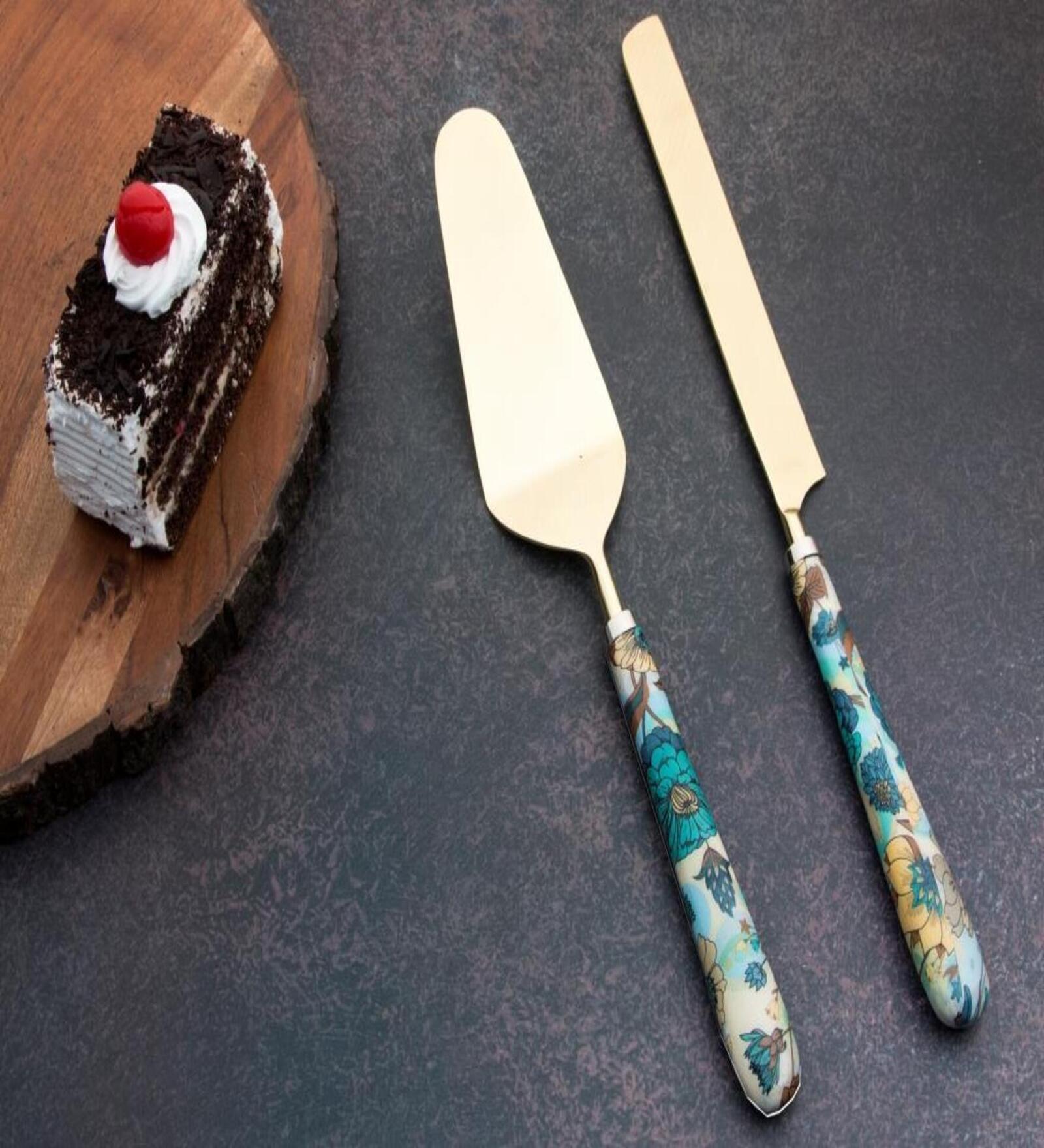 Blue stainless steel (Set of 2) Knive set