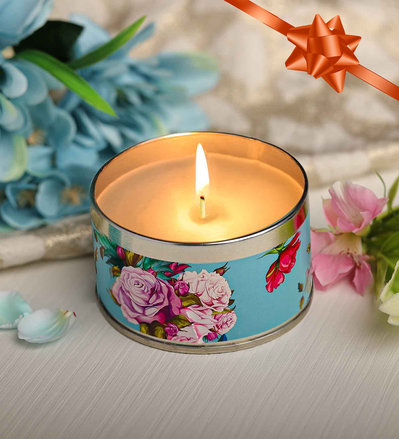 Buy Blue Wax Votive Candles Lilac & Peony Aroma at 100 OFF by Iris