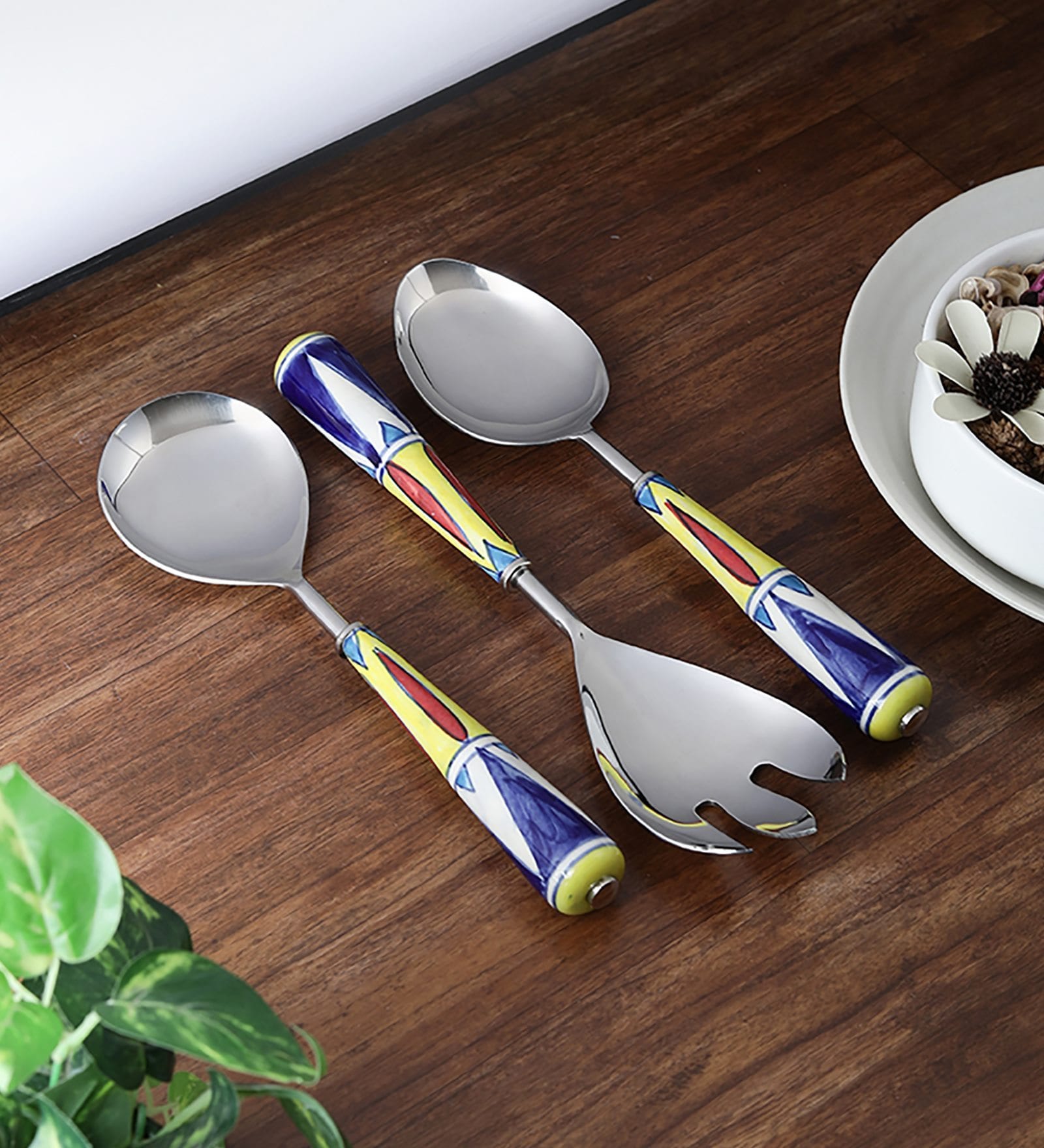 Stainless Steel Serving Spoons Set of 3