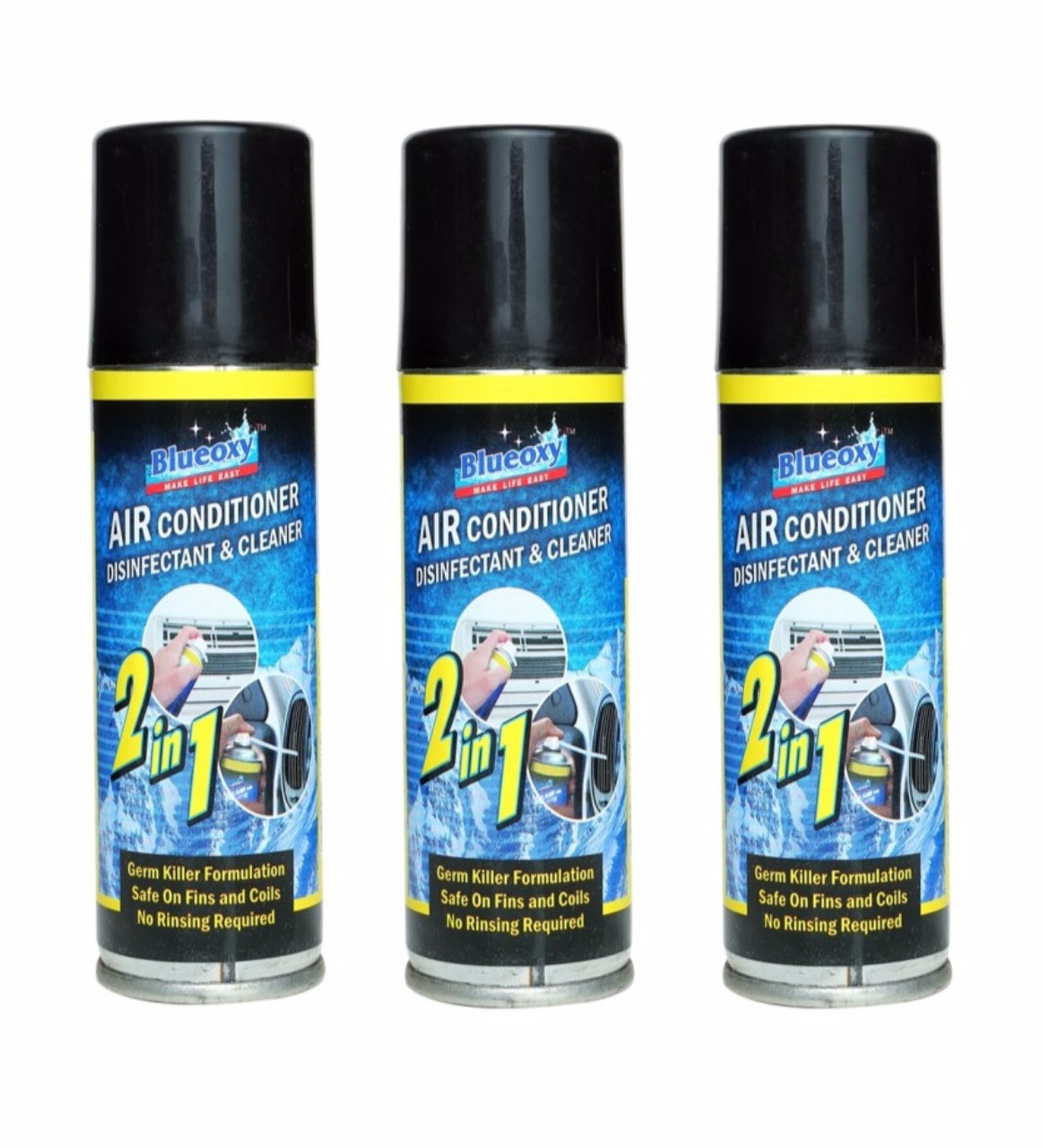 Buy Blueoxy Air Conditioner Disinfectant Cleaner Spray Can Set of 3