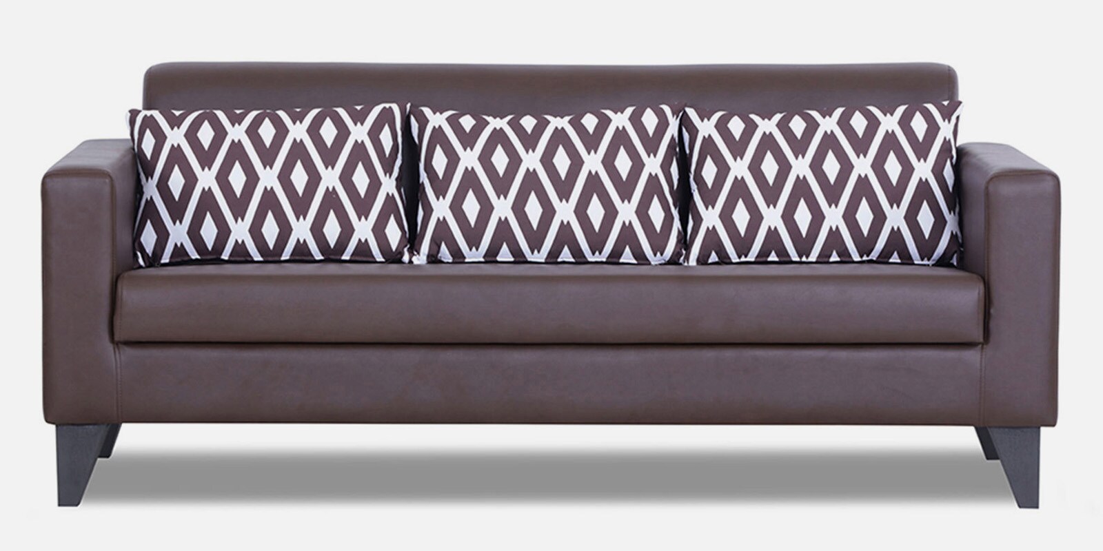 Bladen Leatherette 3 Seater Sofa in Brown Colour
