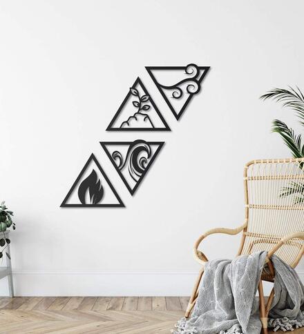 triangle shape wall decor