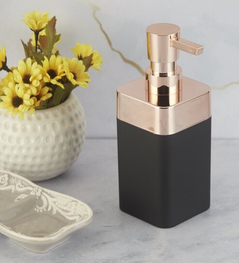 Black 300 ml Acrylic Liquid Soap Dispenser 