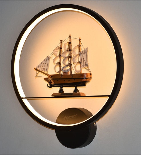 Voyage Acrylic Novelty Wall Light (Black)-image-36