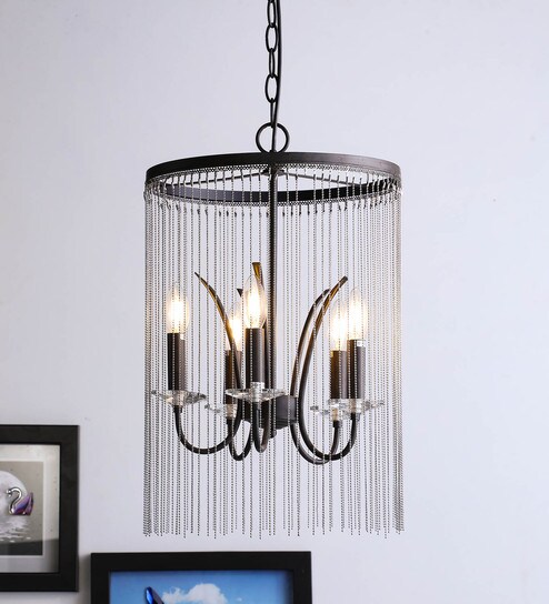 Silver Metal Chandelier