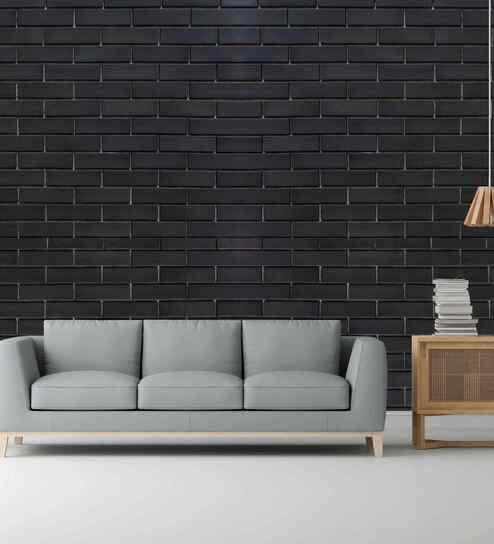 Black Beauty Design Subtle Elegance Modern Style Wallpaper