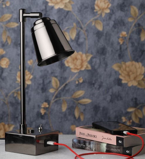 Marsden Black Adjustable Study Lamp With Steel Base By Decor de Maison