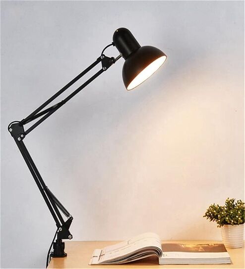 Black Color Flexible Spring Doctor Lamp Table Lamp for Study/Reading