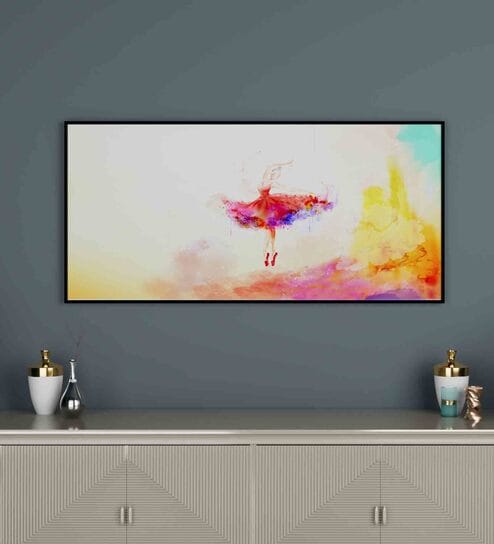 Multicolour Engineered Wood Art Print