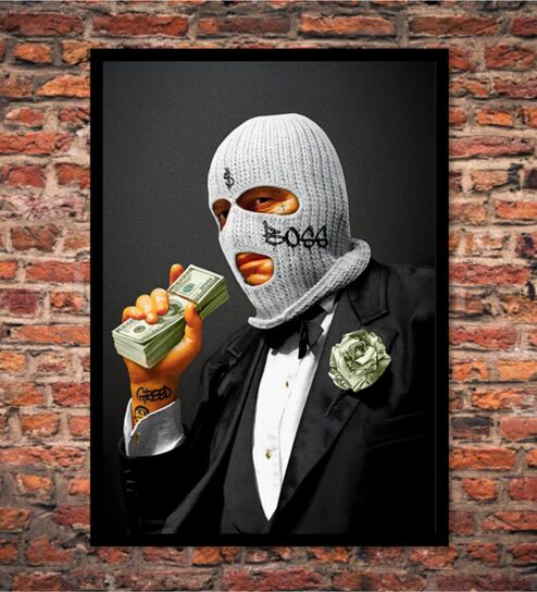 MONEY HD Poster With Black Frame, 12.5   17.3 Inches