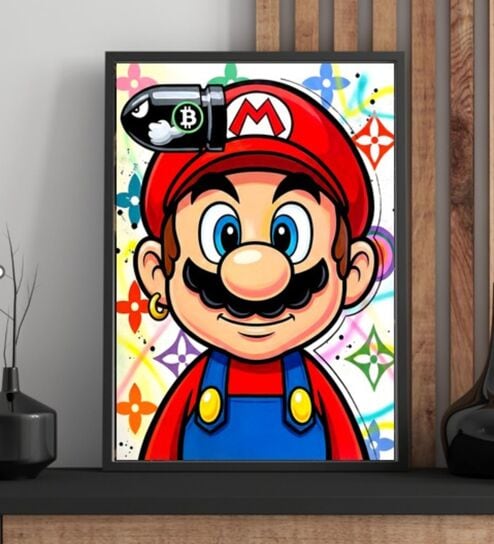 MARIO COLLECTION 01 HD Poster With Black Frame, 12.5   17.3 Inches