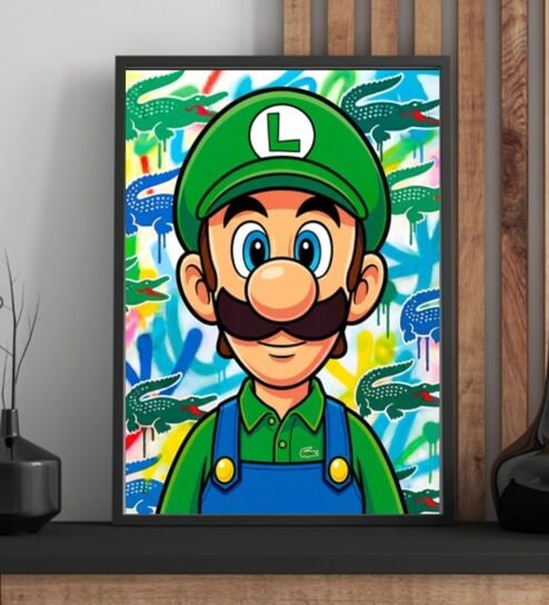 MARIO COLLECTION 05 HD Poster With Black Frame, 12.5 X 17.3 Inches