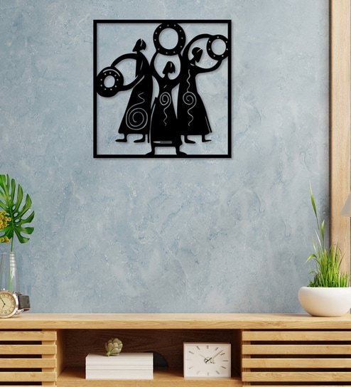 Black Folk Dance Wooden Wall Decor By Art Street