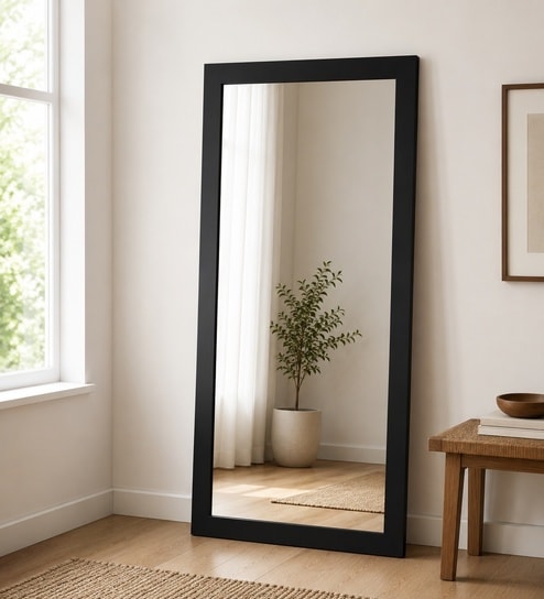 Black Glass Blessed Full Length Mirror
