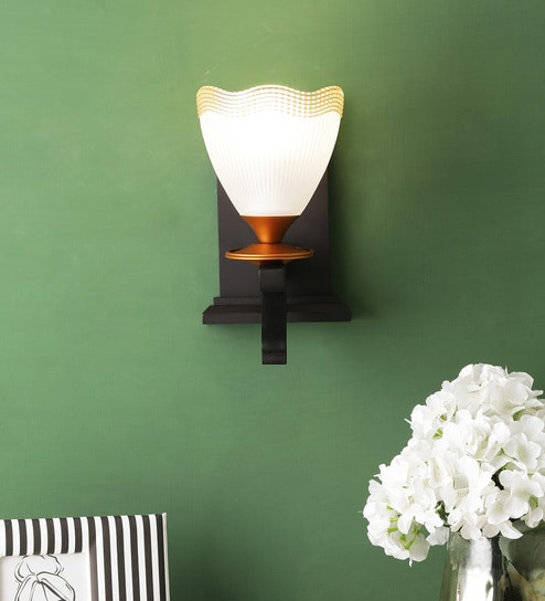 Black Glass Wall Sconces