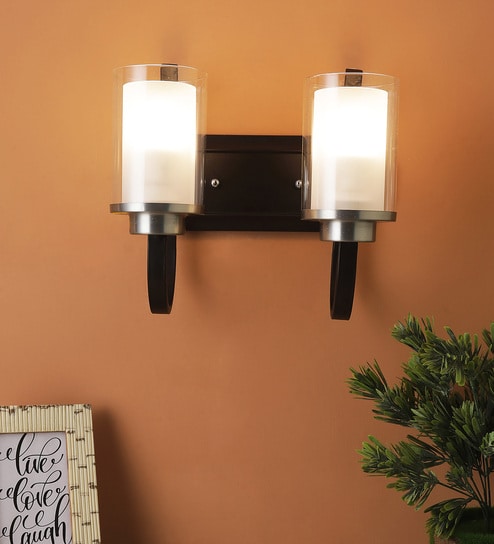 Black Glass Wall Sconces
