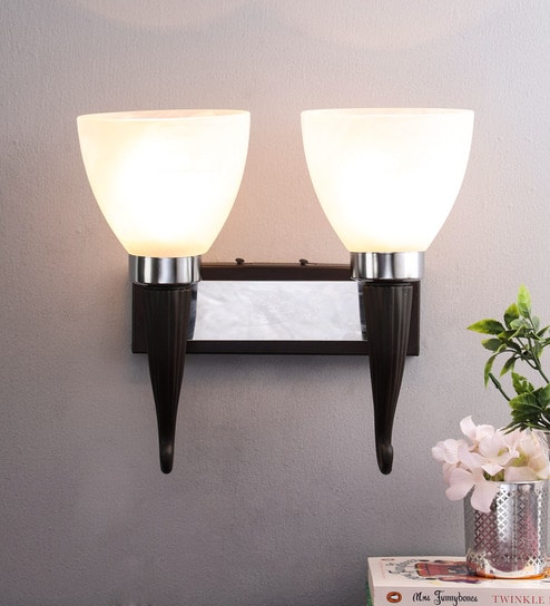 Black Glass Wall Sconces