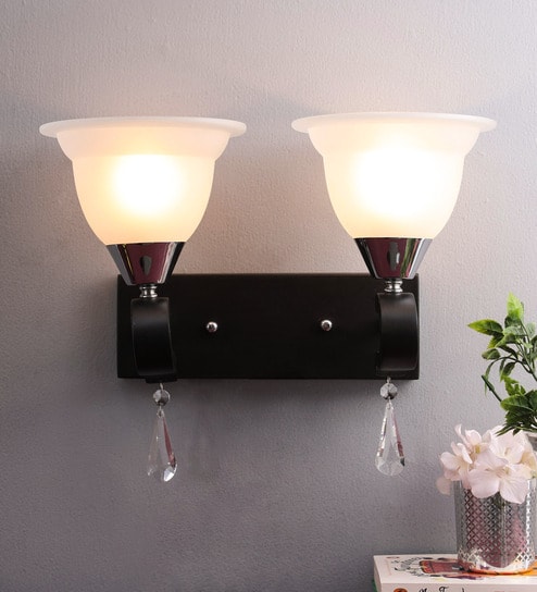 Black Glass Wall Sconces