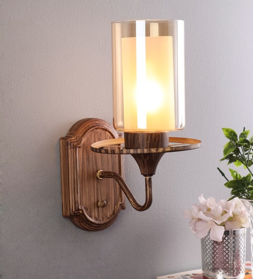 Gold Glass Wall Sconces