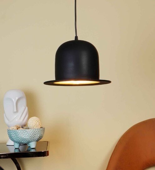 Biba Black Iron Hanging Light