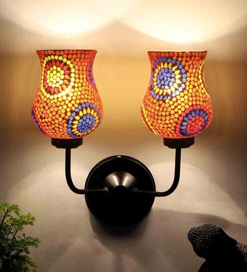 Shubra Multicolor Iron Wall Sconces by New Era