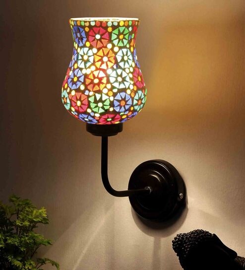 Astros Multicolor Iron Wall Sconces by New Era