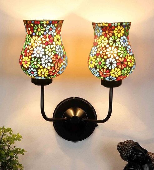 Greno Multicolor Iron Wall Sconces by New Era