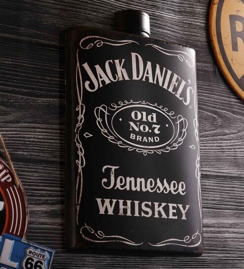 Black Metal Jack Daniel'S Wall Decor